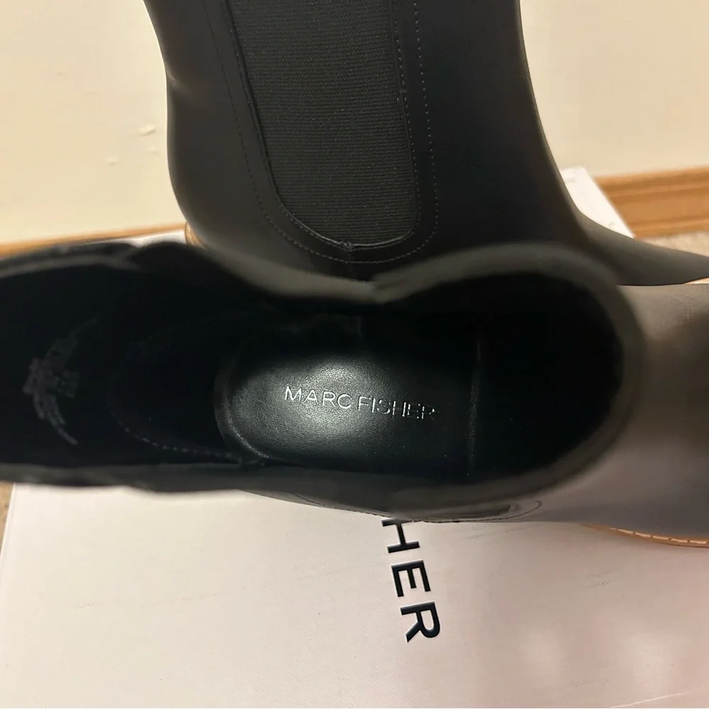 Marc Fisher Black Chelsea Boots Size 8.5. Brand New! - Picture 5 of 5